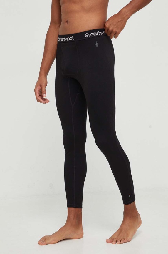 Smartwool legginsy funkcyjne Classic Thermal Merino Planet friendly czarny SW016362