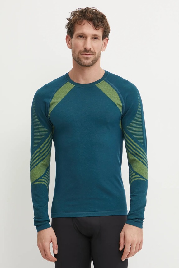 Ισοθερμικό μακρυμάνικο πουκάμισο Smartwool Intraknit Active Planet friendly τιρκουάζ SW012790
