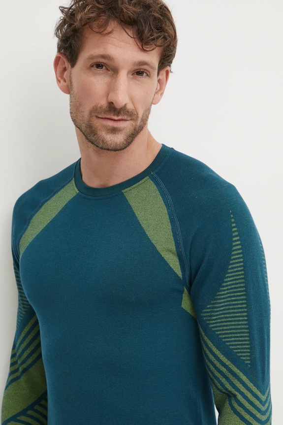 Ισοθερμικό μακρυμάνικο πουκάμισο Smartwool Intraknit Active τιρκουάζ SW012790