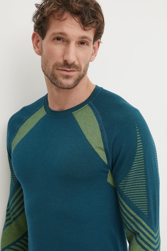 Ισοθερμικό μακρυμάνικο πουκάμισο Smartwool Intraknit Active τιρκουάζ SW012790