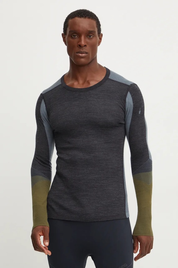 Funkční triko s dlouhým rukávem Smartwool Intraknit Thermal Merino outdoor šedá SW016453