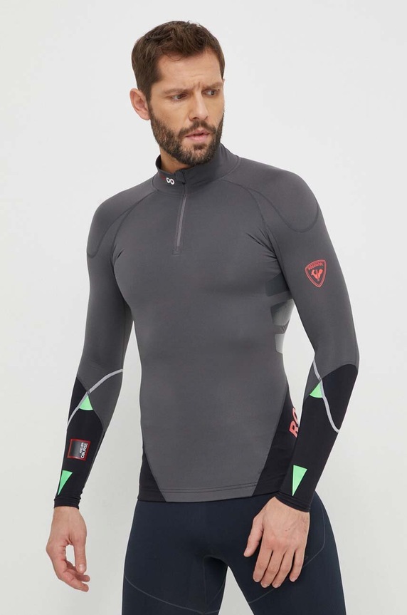 Odzież Rossignol longsleeve funkcyjny Infini Compression Race RLMML17 szary