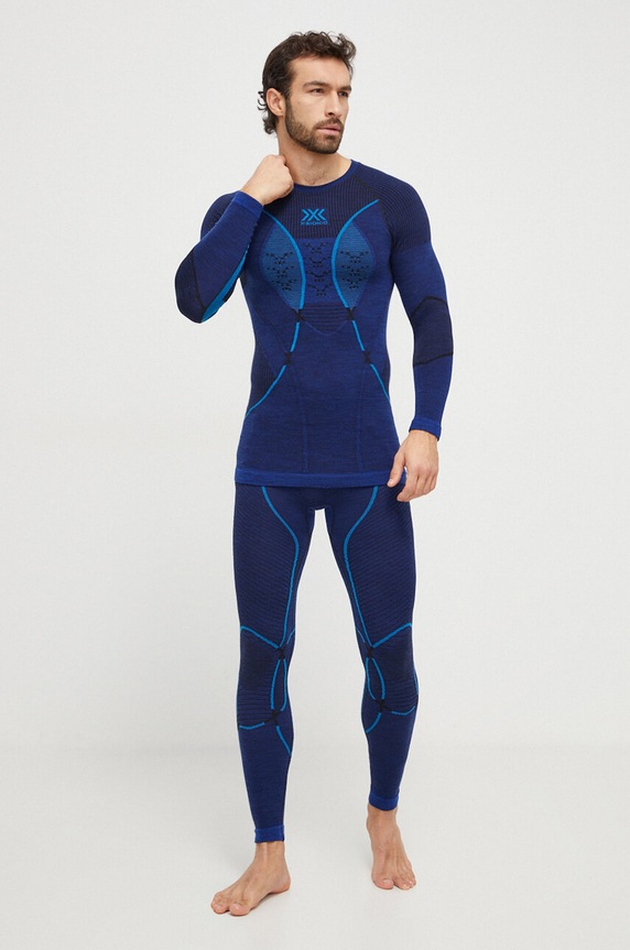 X-Bionic legginsy funkcyjne Merino 4.0 cl.WP05W23M granatowy AW23