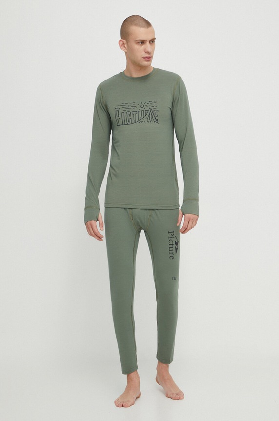 Picture longsleeve funkcyjny Nangha MTS1072 zielony AW23