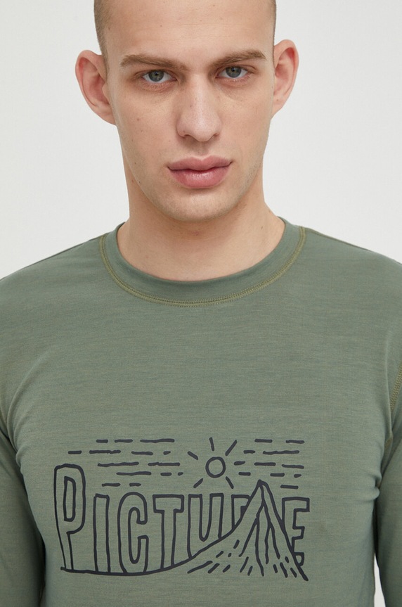 Picture longsleeve funkcyjny Nangha zielony MTS1072