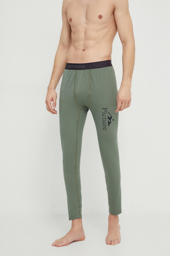 Picture funkcionális legging Lhotse téli sportok zöld LG088