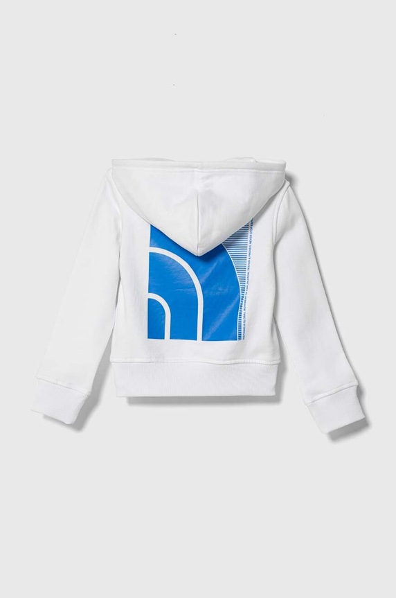 Dětská bavlněná mikina The North Face B GRAPHIC HOODIE 1 NF0A854W bílá AW23