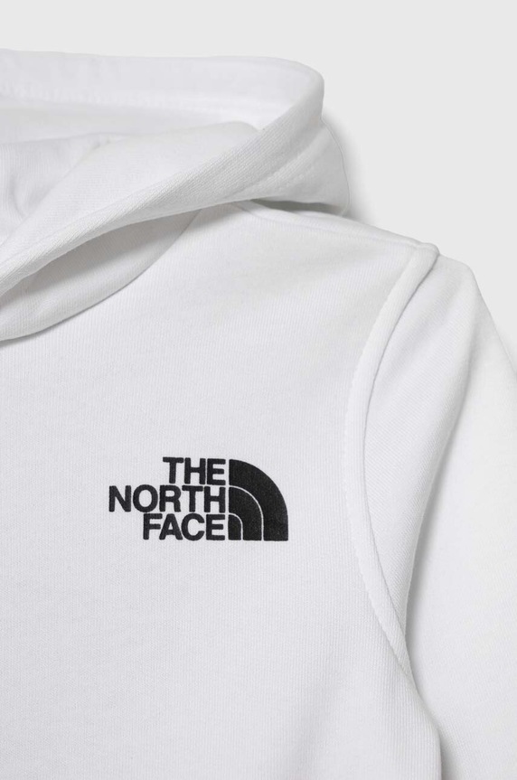 CHLAPEC Dětská bavlněná mikina The North Face B GRAPHIC HOODIE 1 NF0A854W bílá