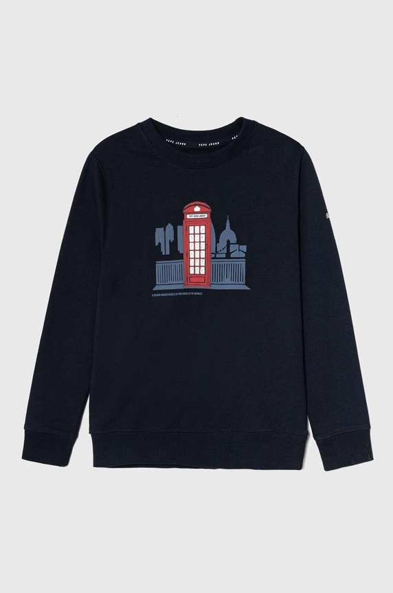 Παιδική μπλούζα Pepe Jeans στάμπα σκούρο μπλε PB581528