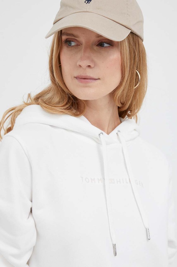 Tommy Hilfiger bluza bawełniana biały WW0WW38856