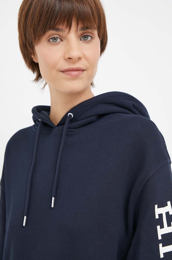 Tommy Hilfiger bluza bawełniana WW0WW39140 granatowy