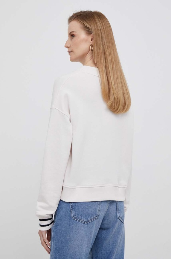 Odzież Tommy Hilfiger bluza bawełniana WW0WW39369 beżowy