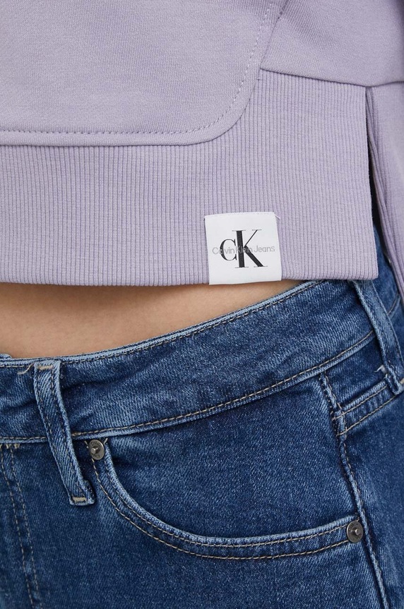 Mikina Calvin Klein Jeans J20J221341 fialová