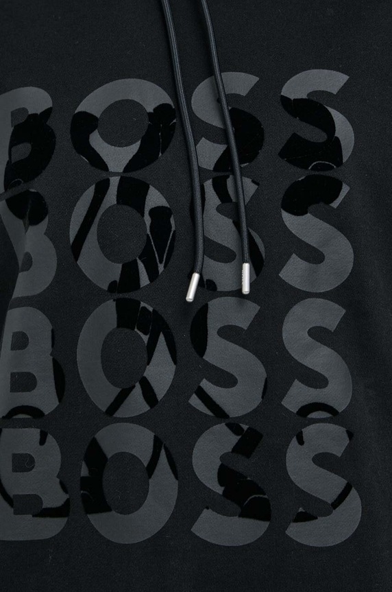 BOSS hanorac de bumbac 50500066 negru