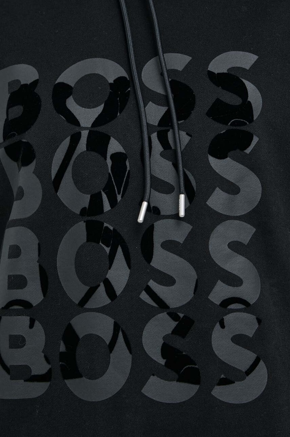BOSS hanorac de bumbac 50500066 negru