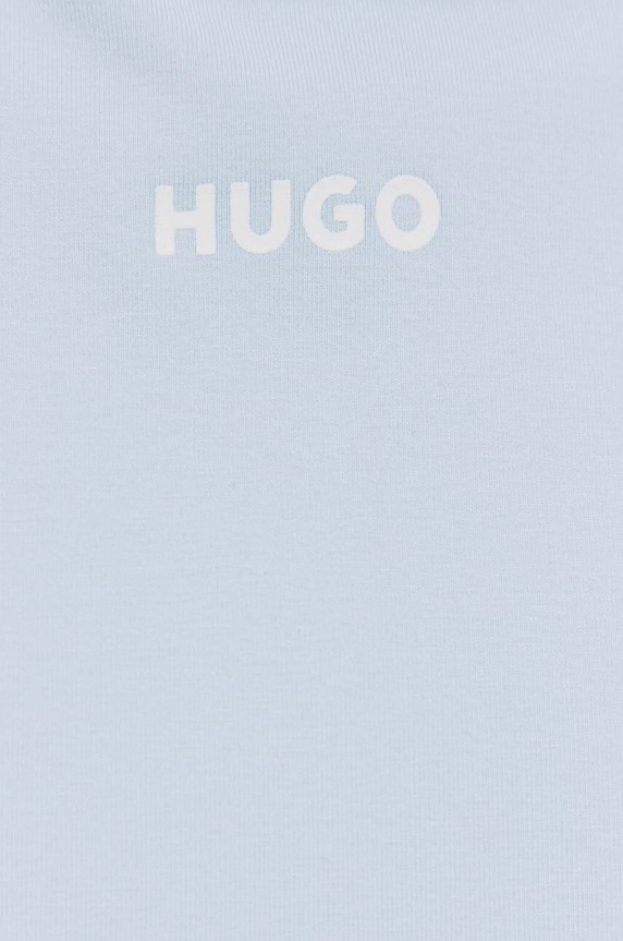 HUGO bluza lounge SHUFFLE_HOODIE 50490594 niebieski