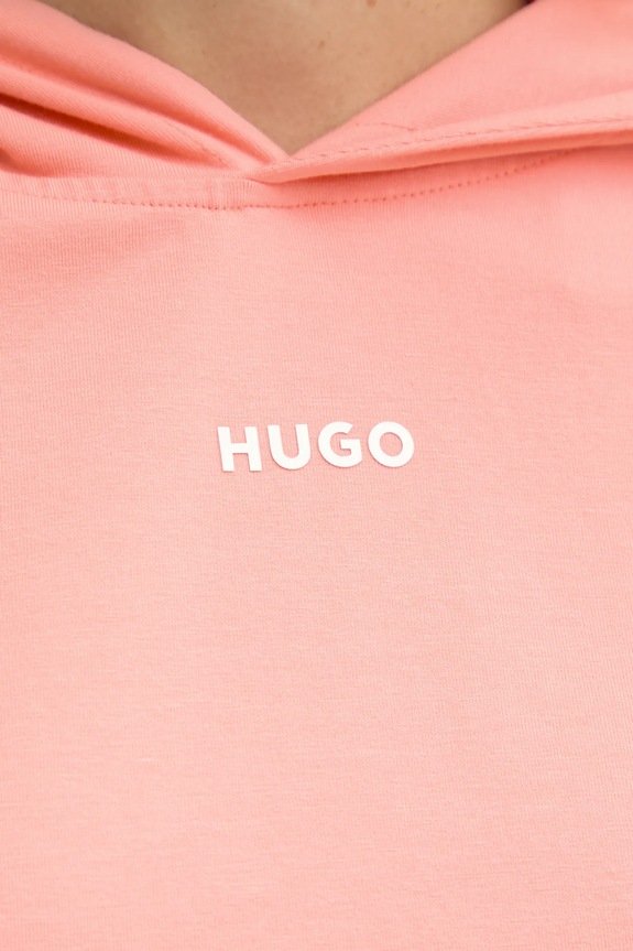 Mikina s kapucňou HUGO SHUFFLE_HOODIE 50490594 oranžová