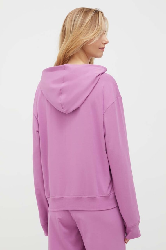 HUGO bluza lounge SHUFFLE_HOODIE 50490594 fioletowy AW25