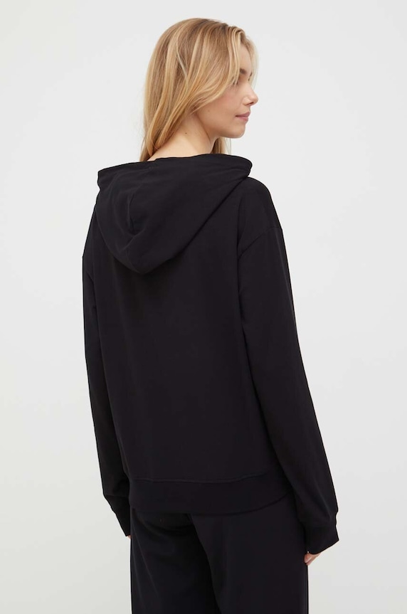 Mikina s kapucňou HUGO SHUFFLE_HOODIE 50490594 čierna AW25