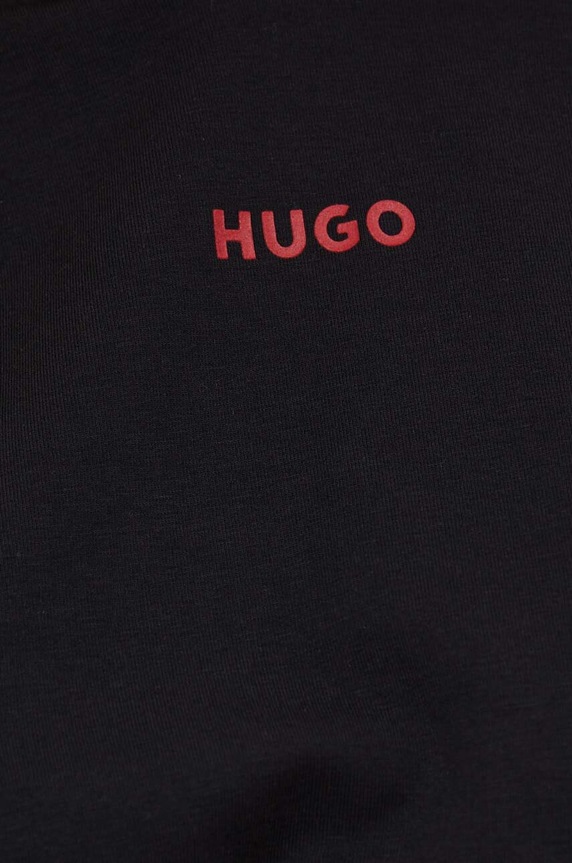 Mikina s kapucňou HUGO SHUFFLE_HOODIE 50490594 čierna