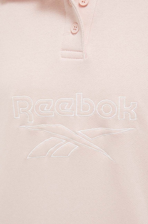 Βαμβακερή μπλούζα Reebok Classic 100034840 ροζ