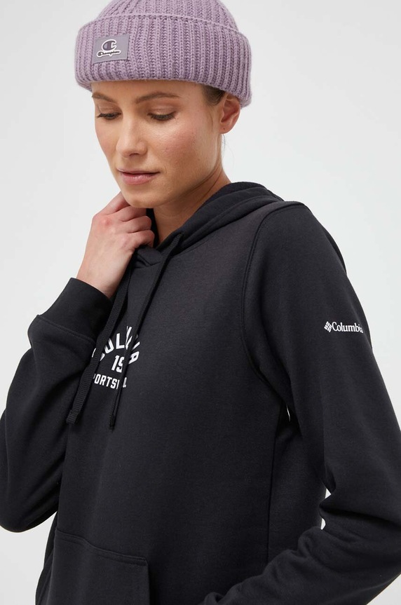 Μπλούζα Columbia με κουκούλα μαύρο 1959881