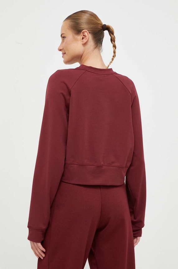 Oblečenie Tréningová mikina adidas Performance Power IK6887 burgundské