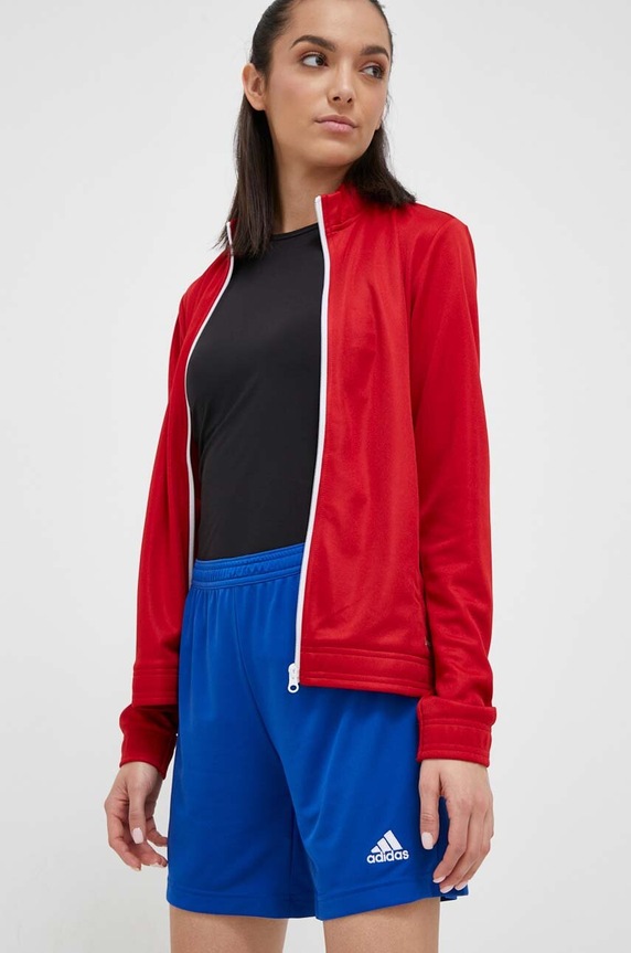 Tréninková mikina adidas Performance Entrada 22 červená H57562