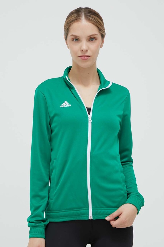 adidas Performance edzős pulóver Entrada 22 sima zöld HI2136
