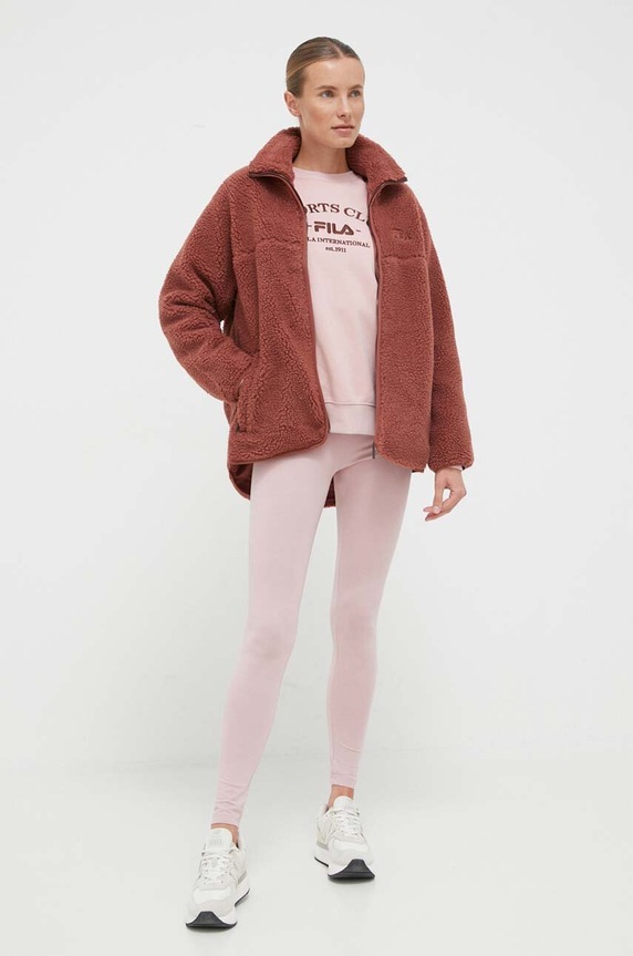 Mikina Fila FAW0593 růžová AW23