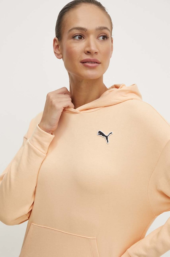 Puma hanorac de bumbac BETTER ESSENTIALS portocaliu 675988