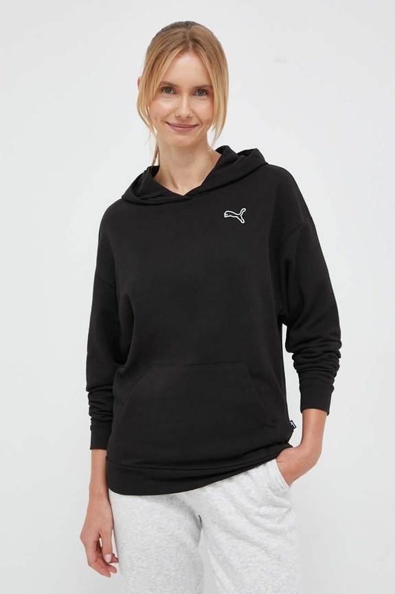 Puma pamut melegítőfelső BETTER ESSENTIALS fekete 675988