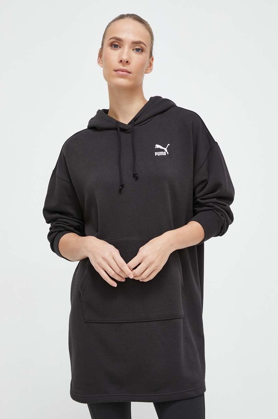 Mikina Puma s kapucňou čierna 621415