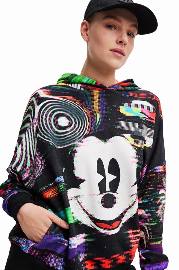 Odzież Desigual bluza bawełniana x Disney 23WWSK11 czarny