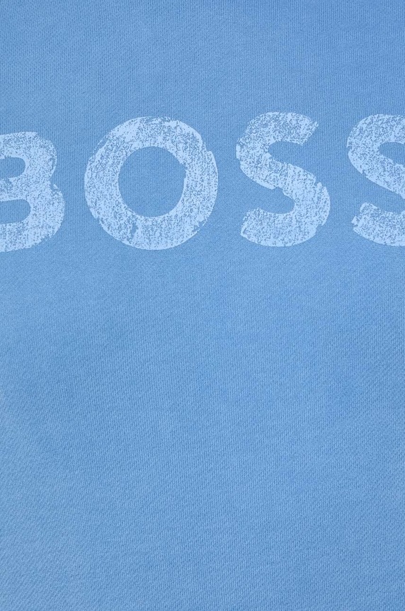 Pamučna dukserica BOSS ORANGE 50501150 plava