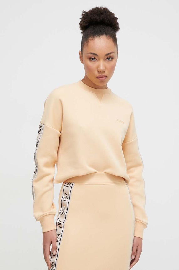 Guess bluza CYMONE aplikacja beżowy V3BQ16.KB3P2