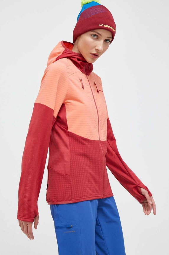 LA Sportiva sportos pulóver Session Tech Hoody elasztánnal piros M36323403