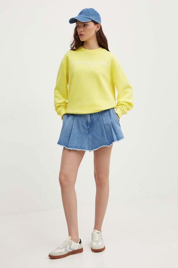 Tommy Hilfiger bluza WW0WW39791 żółty AW25