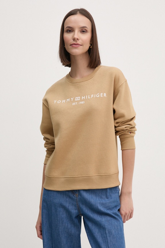 Tommy Hilfiger bluza pozostałe beżowy WW0WW39791