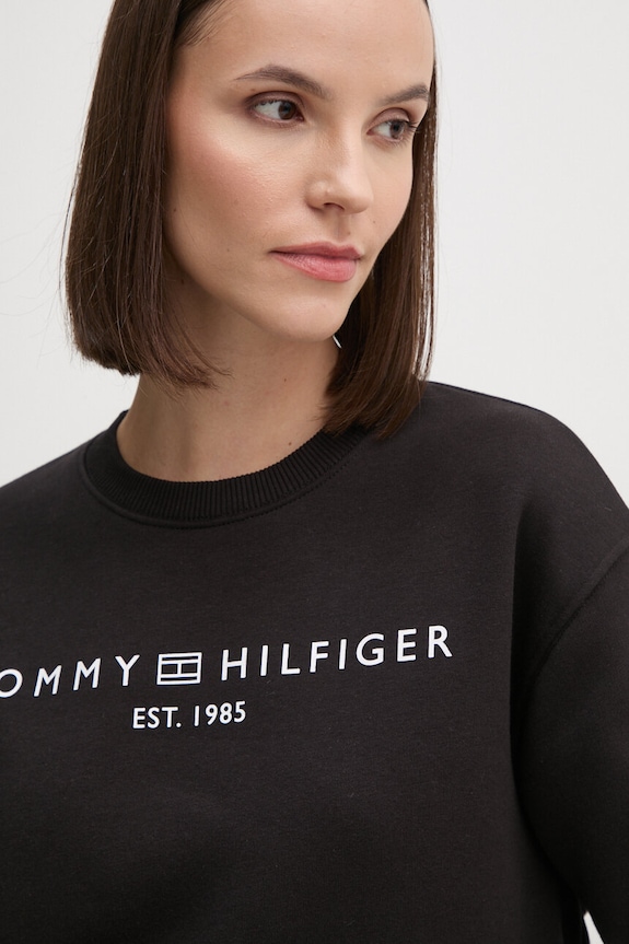 Mikina Tommy Hilfiger čierna WW0WW39791