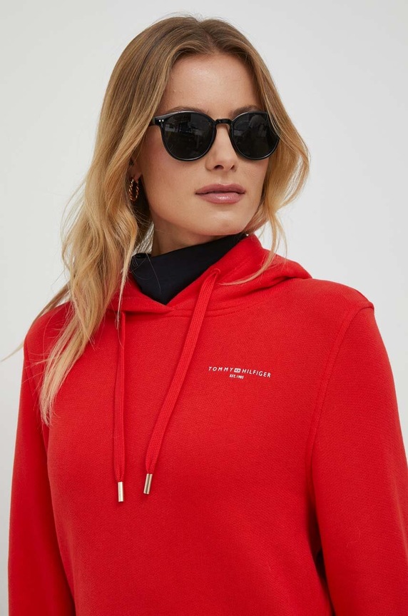 Tommy Hilfiger bluza czerwony WW0WW40274