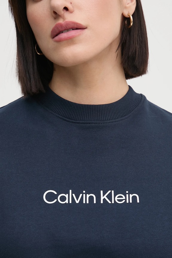 Calvin Klein bluza bawełniana K20K205450 granatowy