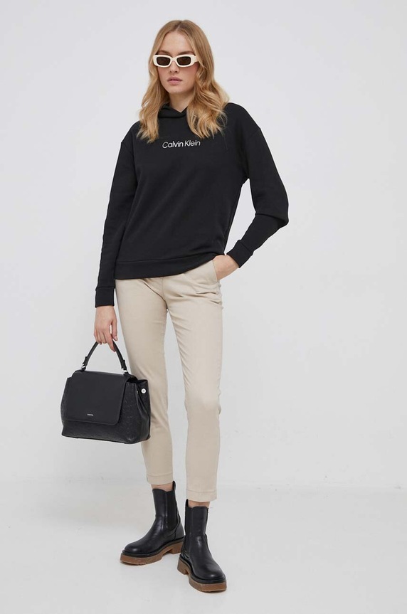 Μπλούζα Calvin Klein K20K206815 μαύρο AW23