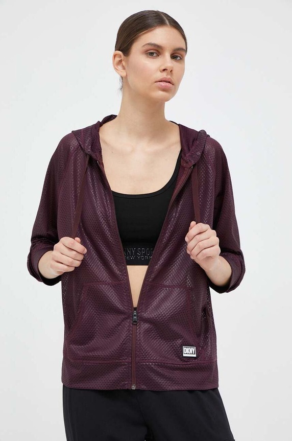 Mikina Dkny DP3J8949 burgundské AW24