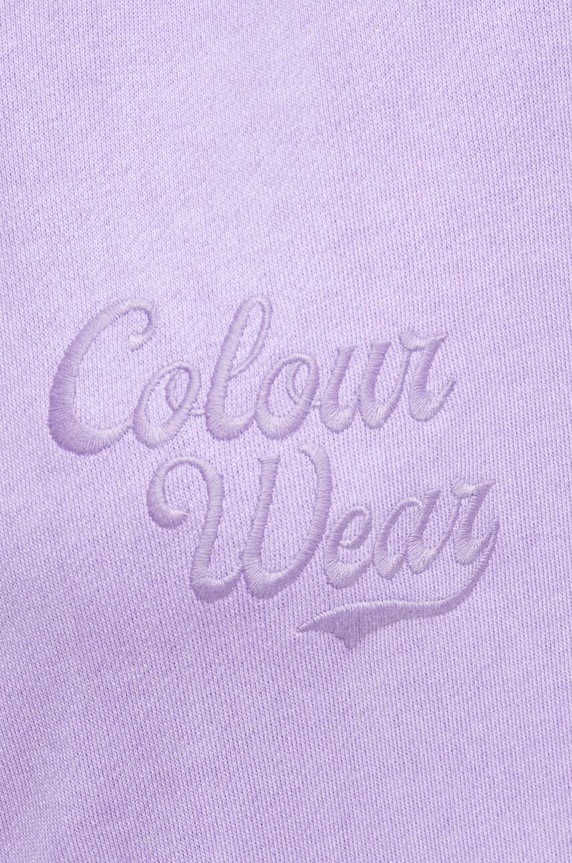 Colourwear bluza bawełniana 7010389 fioletowy