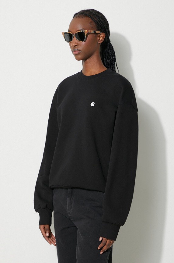 Odzież Carhartt WIP bluza bawełniana Casey Sweatshirt I032643.0M4XX czarny