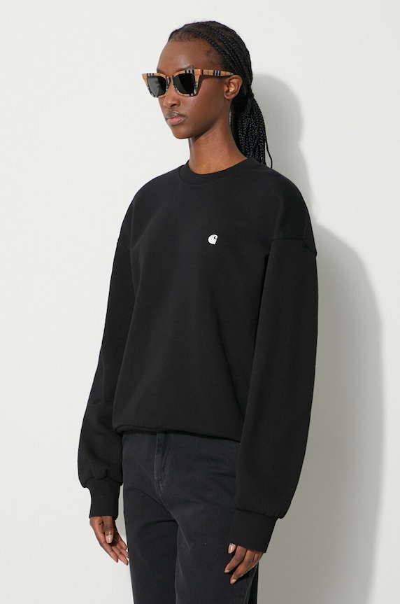 Odzież Carhartt WIP bluza bawełniana Casey Sweatshirt I032643.0M4XX czarny