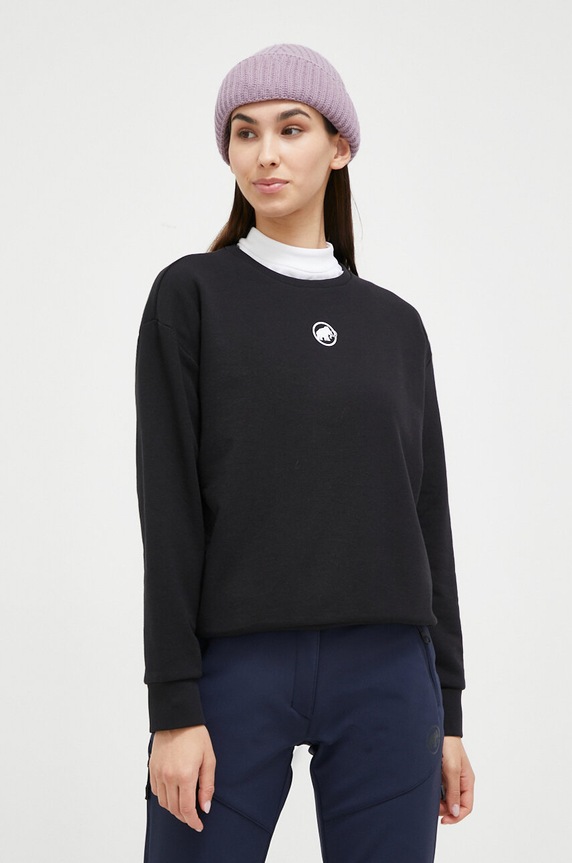 Pulover od trenirke Mammut Core Potisk črna 1014.04071
