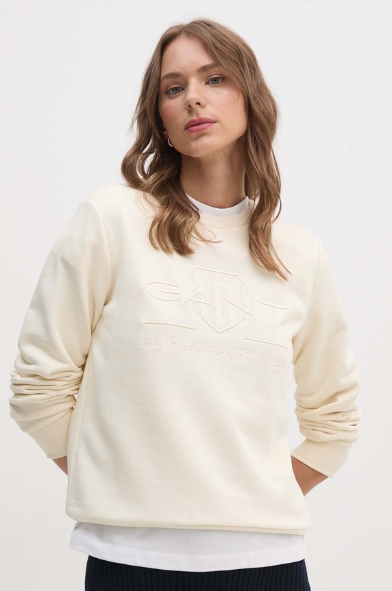Gant bluza aplikacja beżowy 4200663