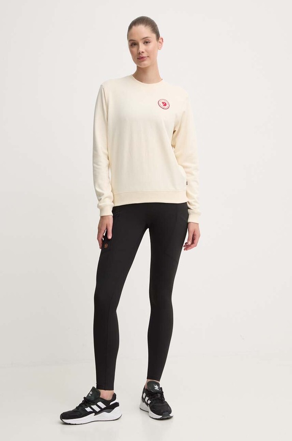 Fjallraven bluza bawełniana 1960 Logo F87230.113 beżowy SS26